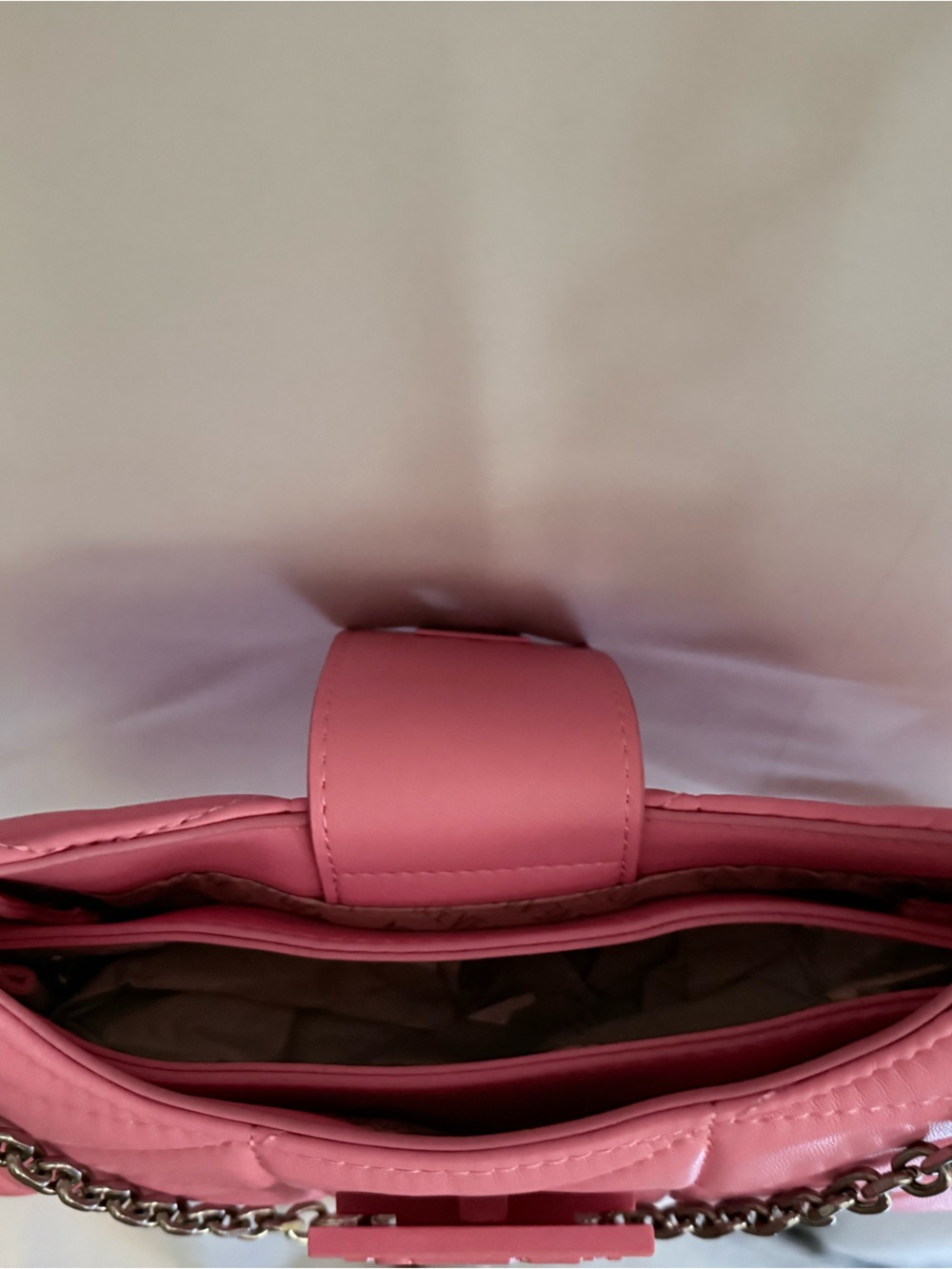 NWT Steve Madden Quilted Bhera Shoulder Bag In Thrift Pink - Picture 6 of 11